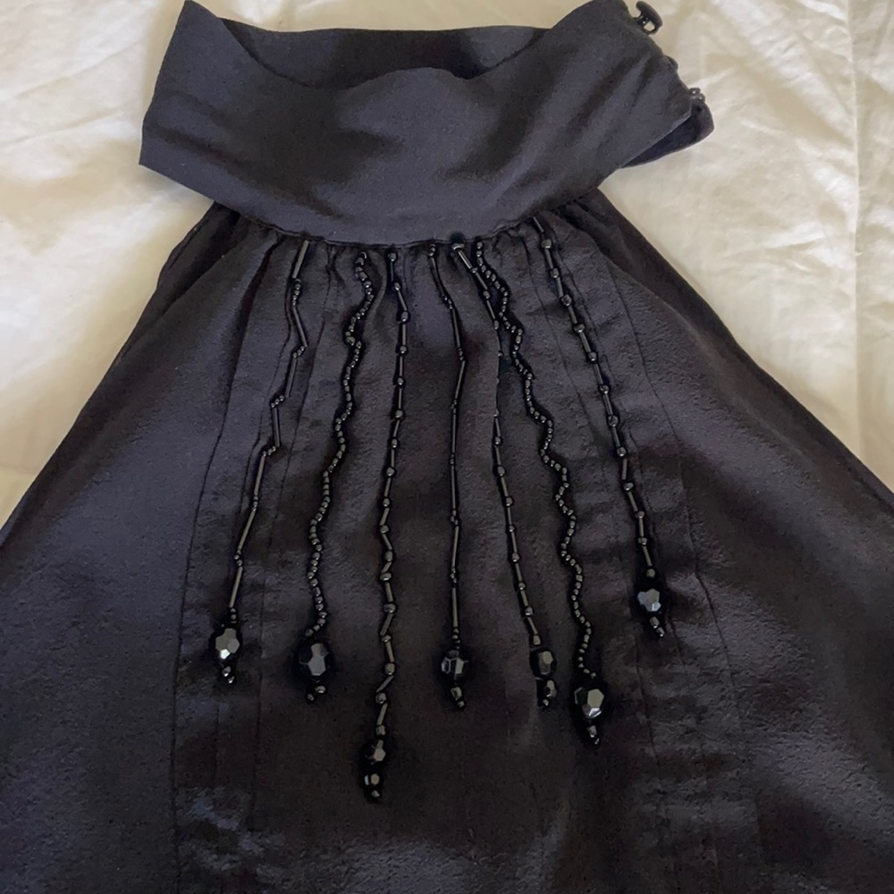Silk Beaded BEBE top